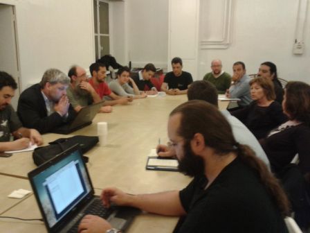 Les participants à la réunion pour les Données Ouvertes à Lyon